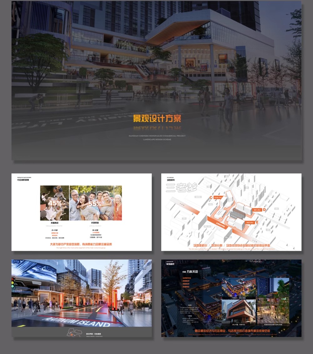 图片[8]-商业街步行街购物广场方案文本 仿古街建筑景观规划CAD图纸SU模型-大怪兽分享
