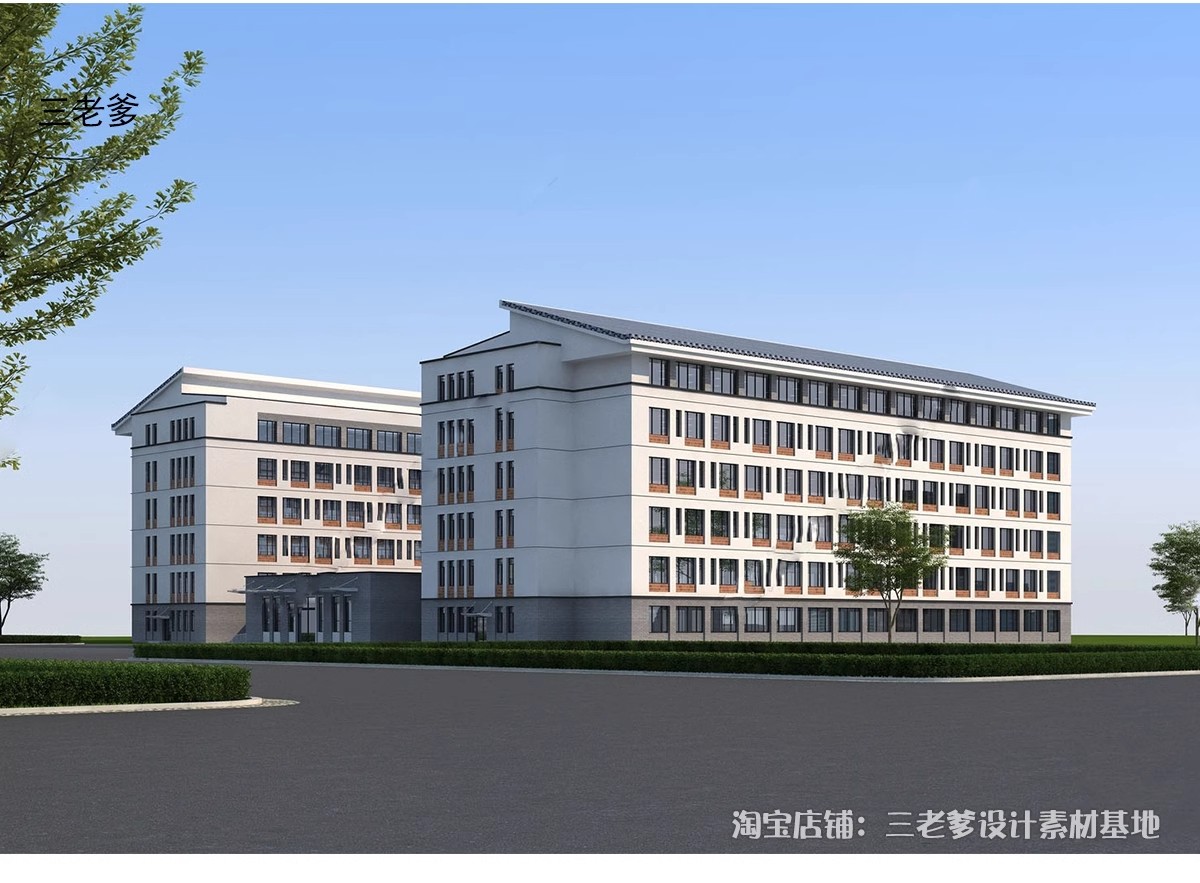 图片[7]-宿舍楼SU模型现代工厂区学校学生寝室职工公寓楼住宅建筑草图大师-大怪兽分享