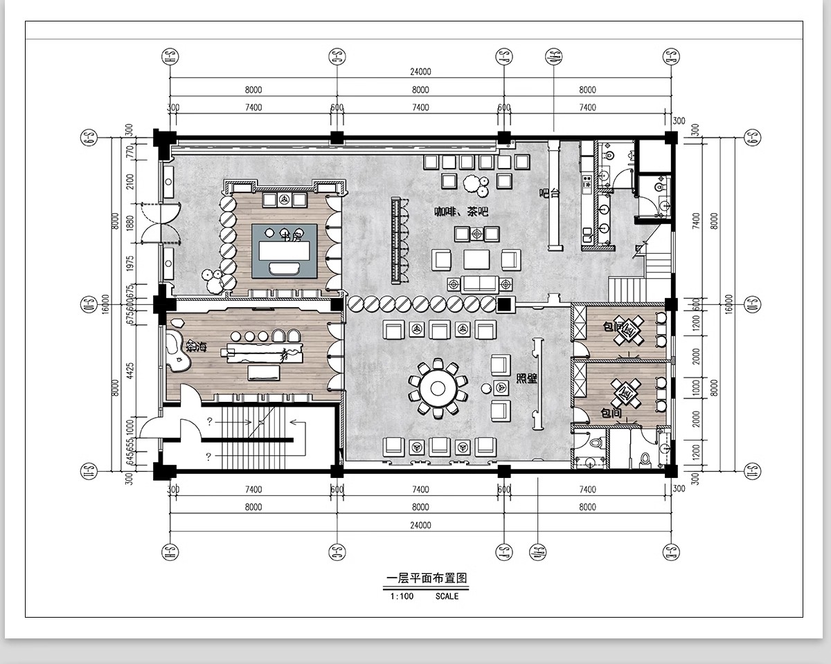 图片[7]-会所CAD施工图 装修设计禅意茶楼餐饮餐厅私人包厢工装素材效果图-大怪兽分享