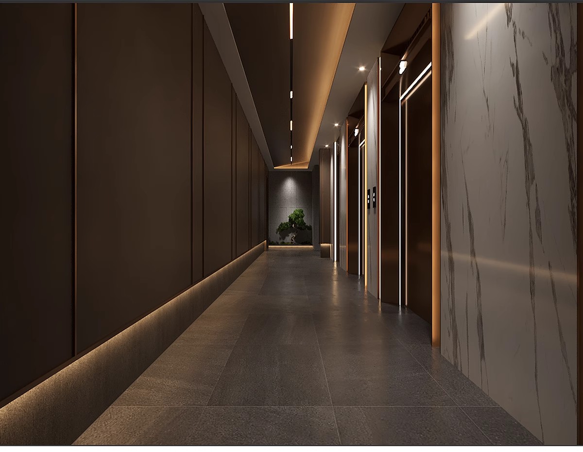 图片[7]-茶楼茶馆设计效果图现代禅意中式侘寂风室内茶室会所工装装修图片-大怪兽分享