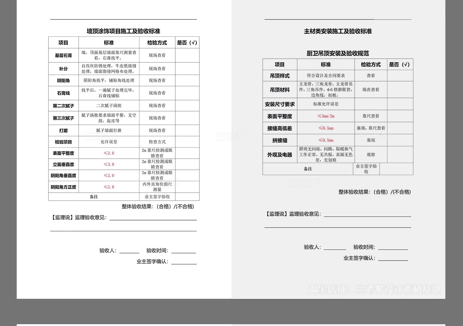 图片[7]-验收标准规范装饰装修工程质量室内家装精装材料房屋水电施工素材-大怪兽分享