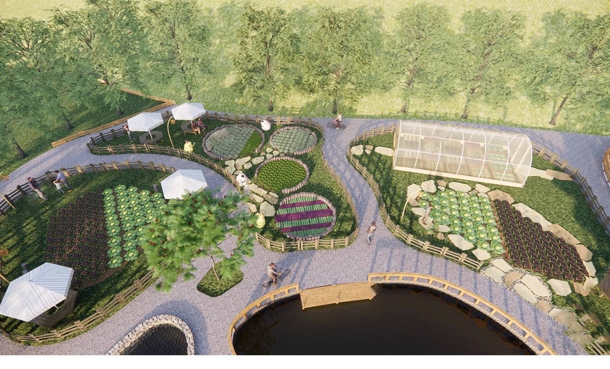 图片[7]-农村乡村田园庭院子蔬菜种植园农家乐菜地菜园栅栏草图大师SU模型-大怪兽分享