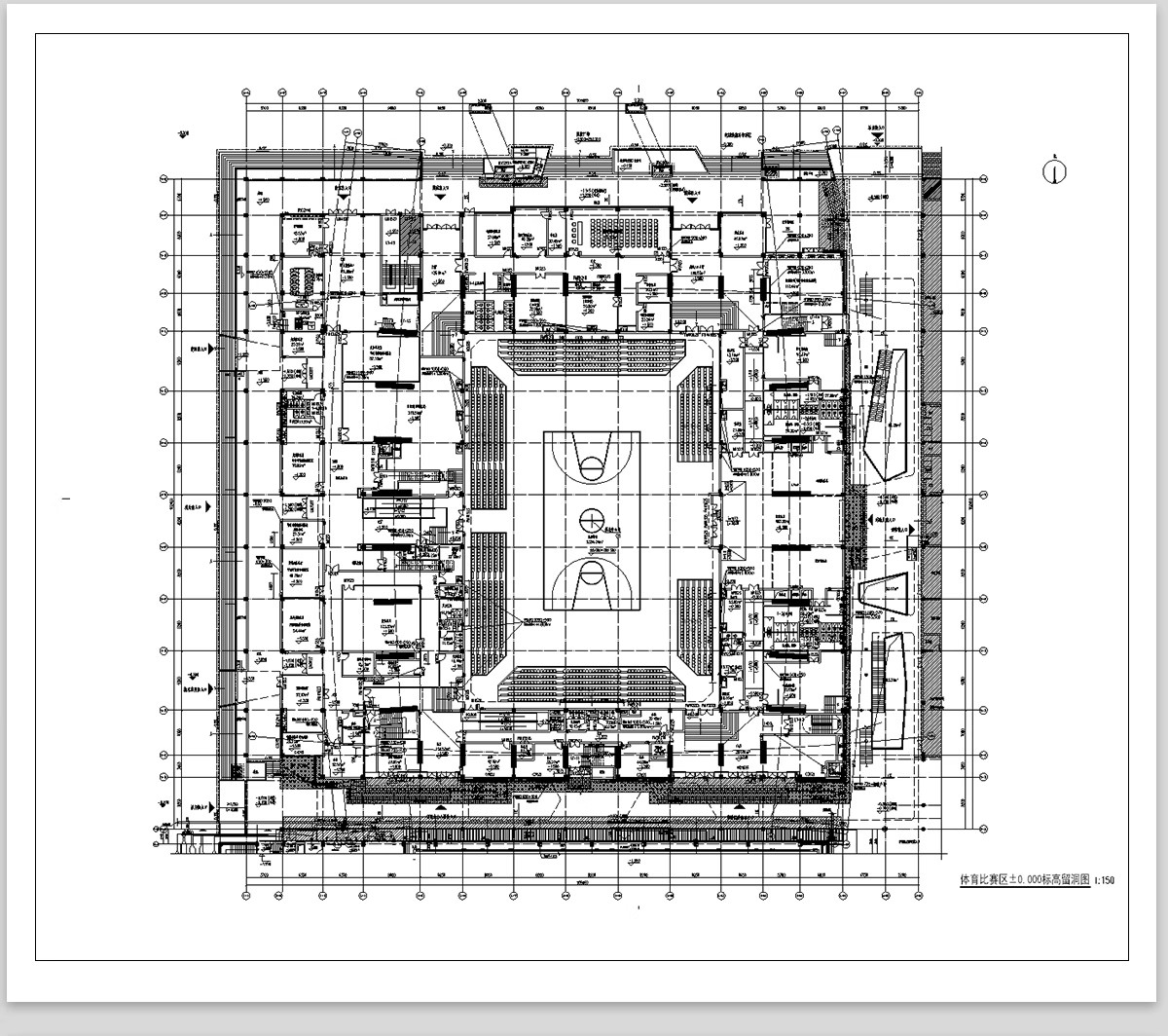 图片[7]-体育馆CAD施工图平面图篮球运动场健身中心建筑规划方案素材设计-大怪兽分享