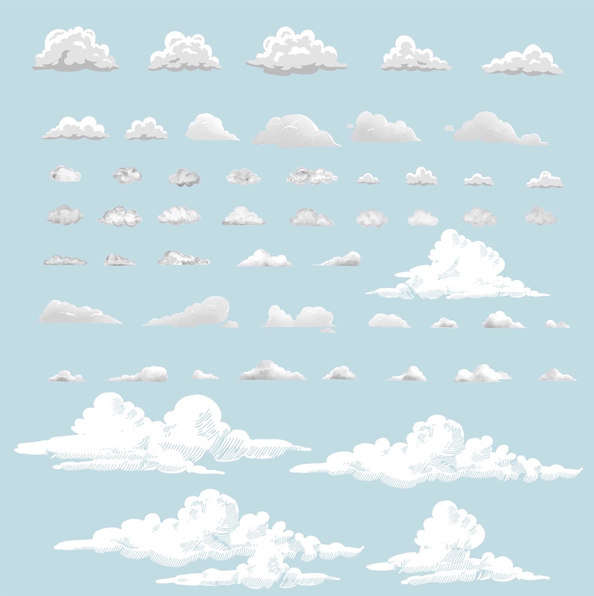 图片[7]-插画风拼贴矢量线稿风手绘白云朵天空背景云彩PSD分层素材PNG免扣-大怪兽分享