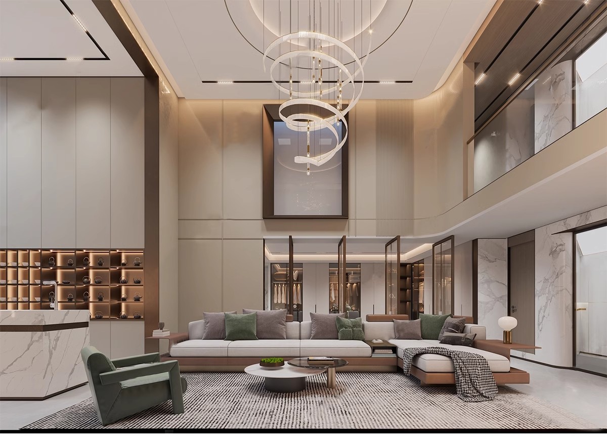 图片[7]-2025年现代简约复式挑空别墅3D模型库家装整体客厅卧室3Dmax素材-大怪兽分享