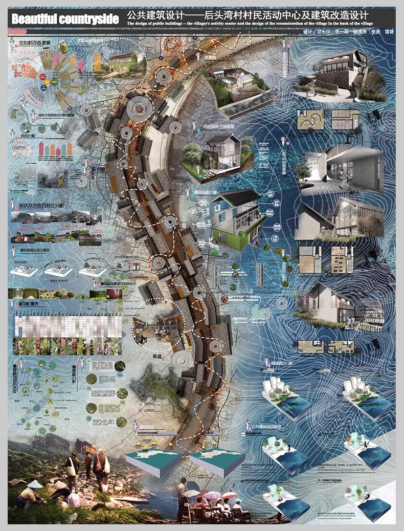 图片[8]-小清新竞赛园林景观建筑环艺公园广场设计排版模板PS展板PSD素材-大怪兽分享