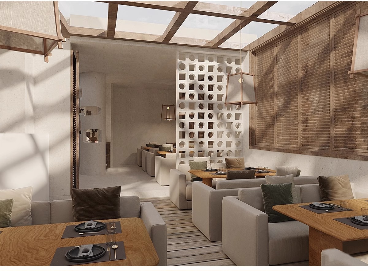 图片[8]-侘寂风餐厅室内设计饭店奶茶店咖啡厅餐饮空间工装草图大师SU模型-大怪兽分享