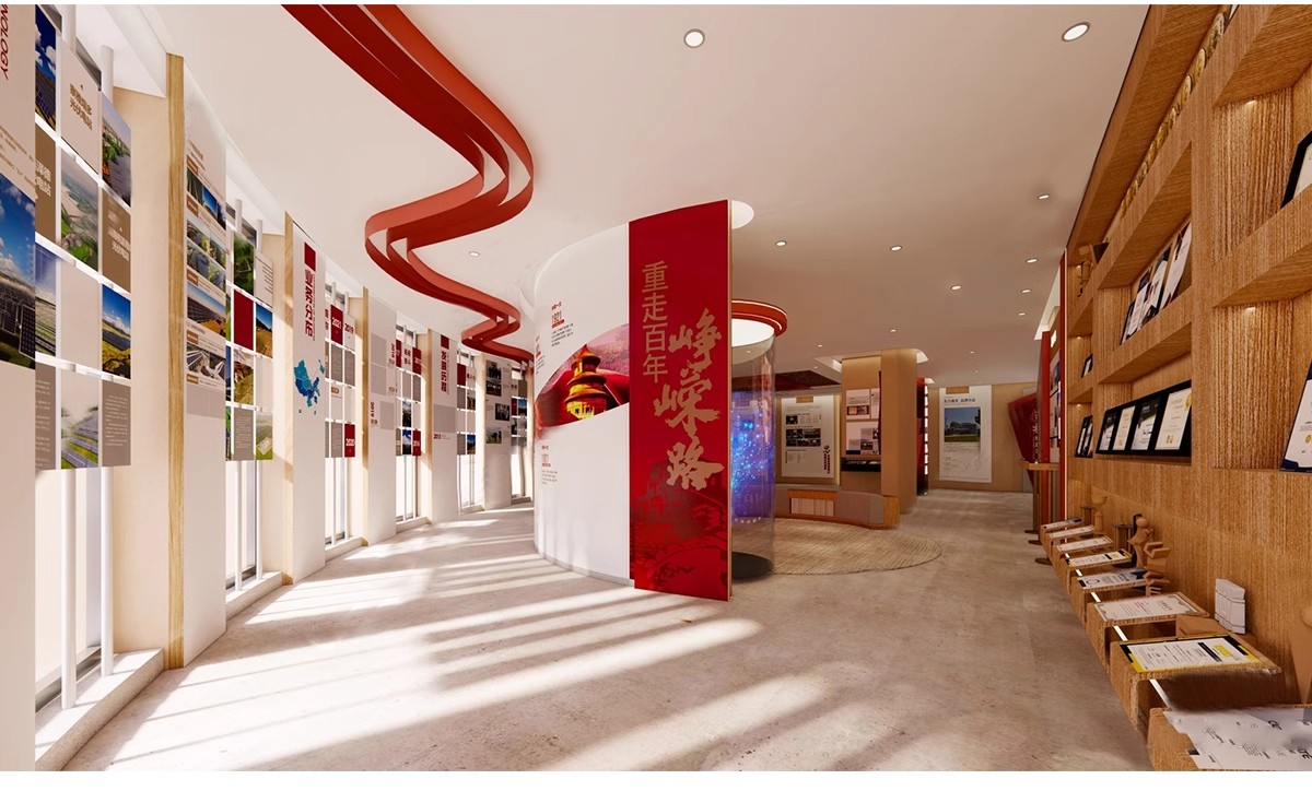 图片[5]-红色文化展厅 室内主题荣誉墙纪念馆展览馆博物馆草图大师SU模型-大怪兽分享