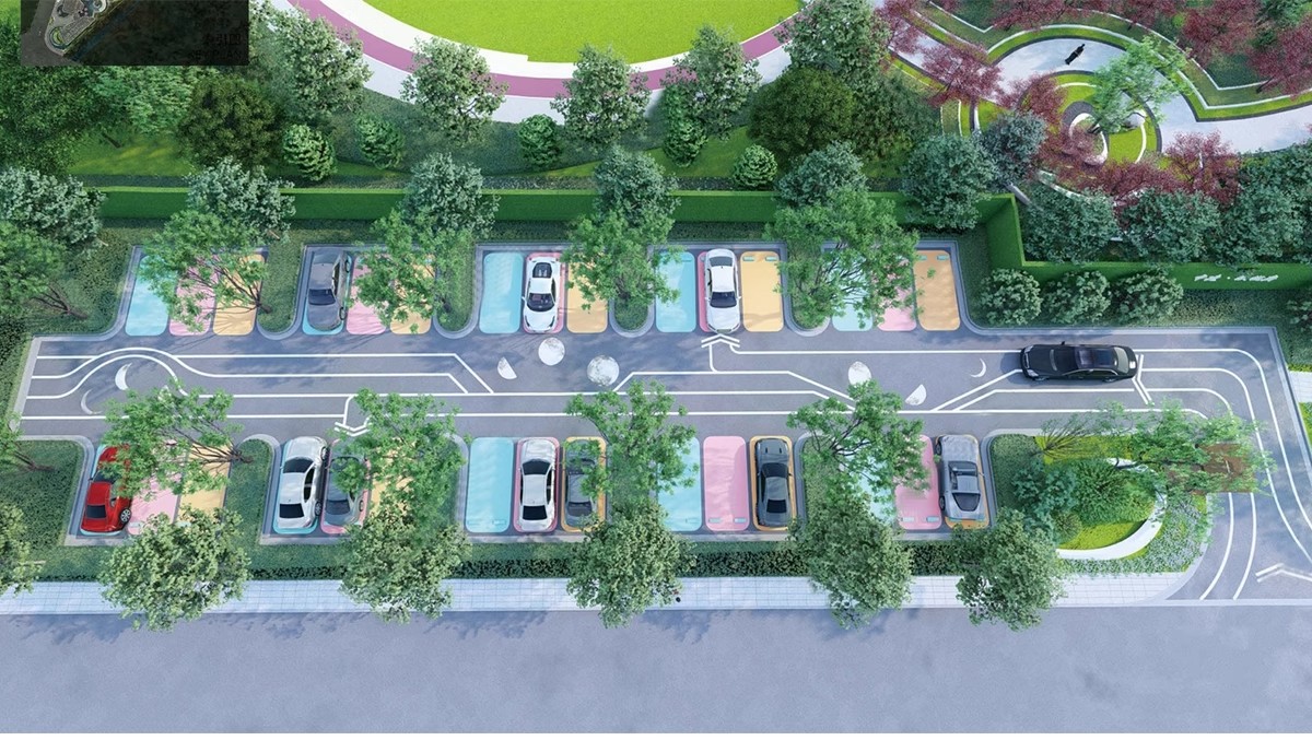 图片[8]-户外生态露天停车场SU模型公共停车坪停车位sketchup草图大师素材-大怪兽分享
