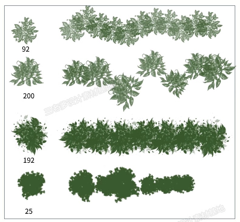 图片[8]-建筑景观园林设计植物人物云雾灯光黑白小人纹理水墨后期ps笔刷库-大怪兽分享
