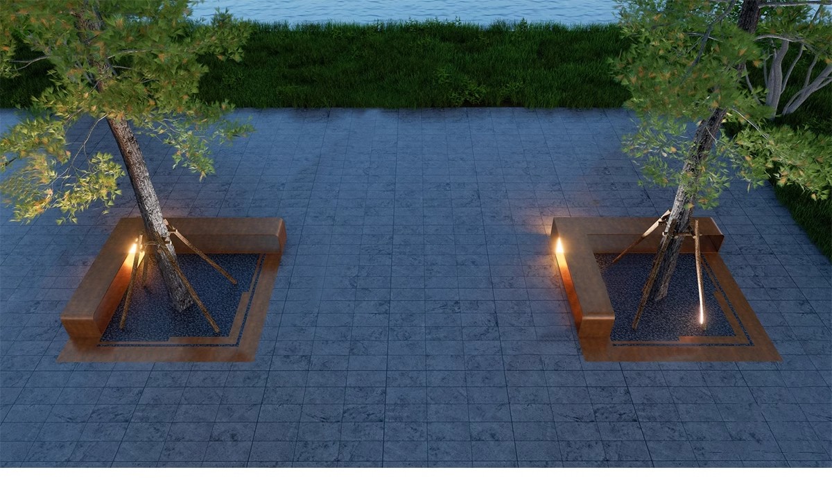 图片[8]-园林异形树桌户外吧台现代公园景观树池创意休闲座椅卡座SU模型-大怪兽分享