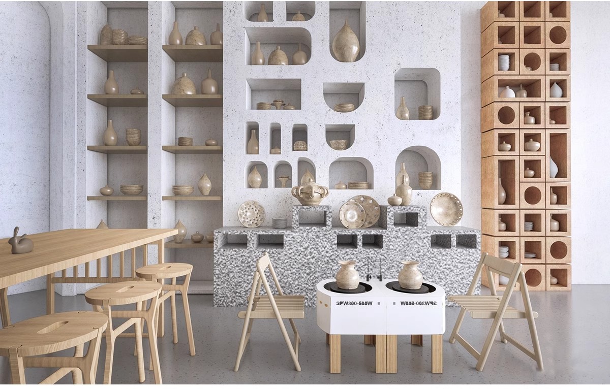 图片[8]-DIY手工坊木工陶艺馆幼儿园教室美工木作培训工坊草图大师su模型-大怪兽分享