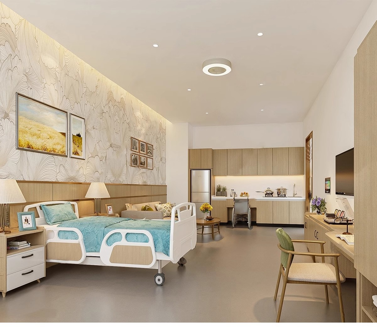 图片[8]-草图大师现代养老院福利院疗养中心大厅活动室卧室SU模型室内设计-大怪兽分享