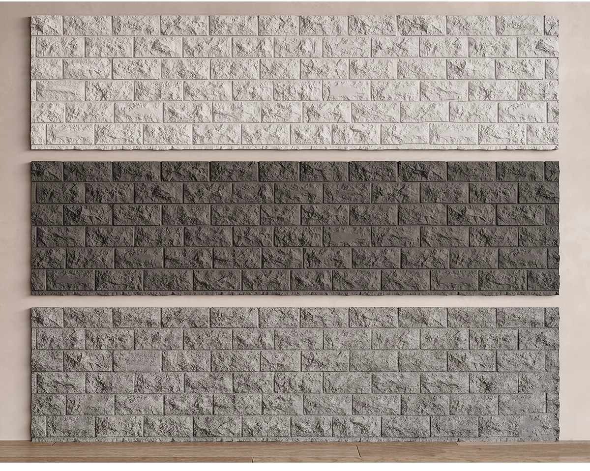 图片[8]-毛石墙面文化石熔积岩水泥石墙岩石浮雕背景墙草图大师单体SU模型-大怪兽分享