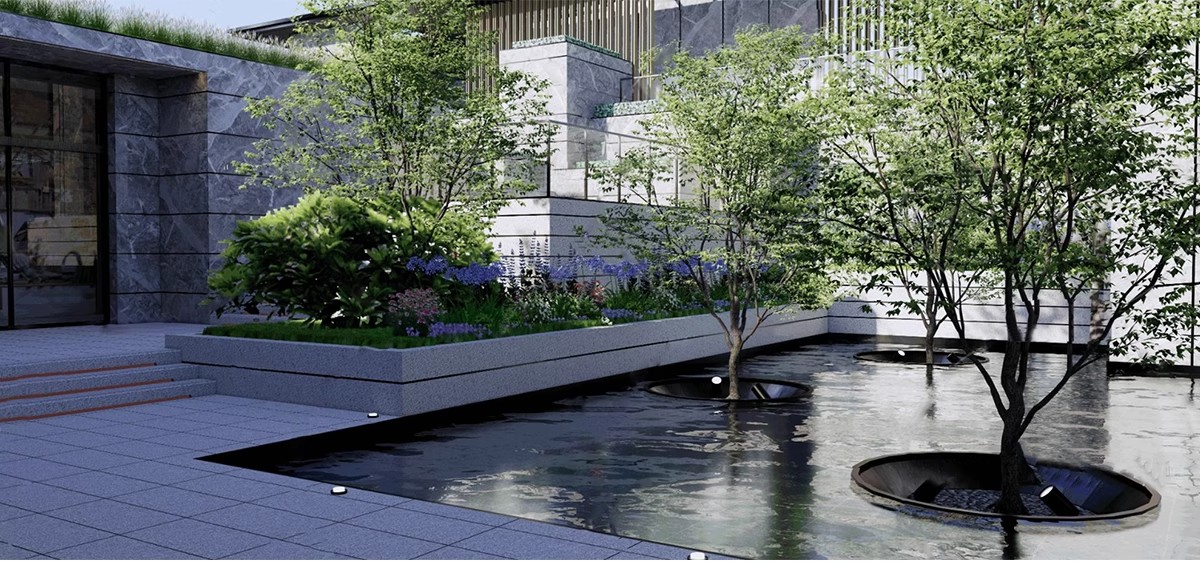 图片[8]-下沉式庭院私家花园别墅天井室内造景景观植物小品su模型草图大师-大怪兽分享