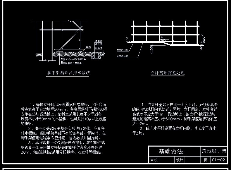图片[8]-建筑室内室外工地外立面脚手架平面立面节点大样CAD施工图素材库-大怪兽分享