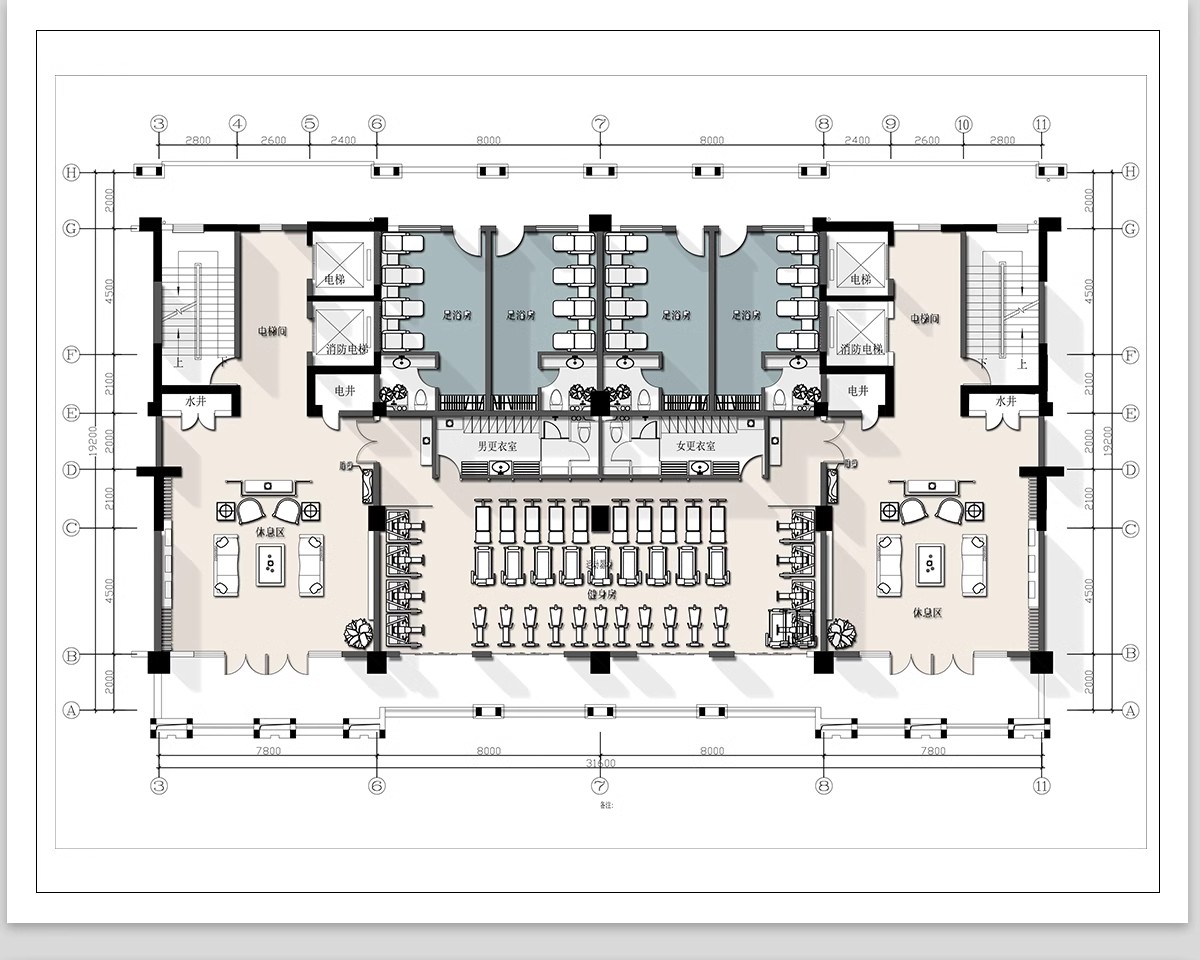 图片[8]-会所CAD施工图 装修设计禅意茶楼餐饮餐厅私人包厢工装素材效果图-大怪兽分享