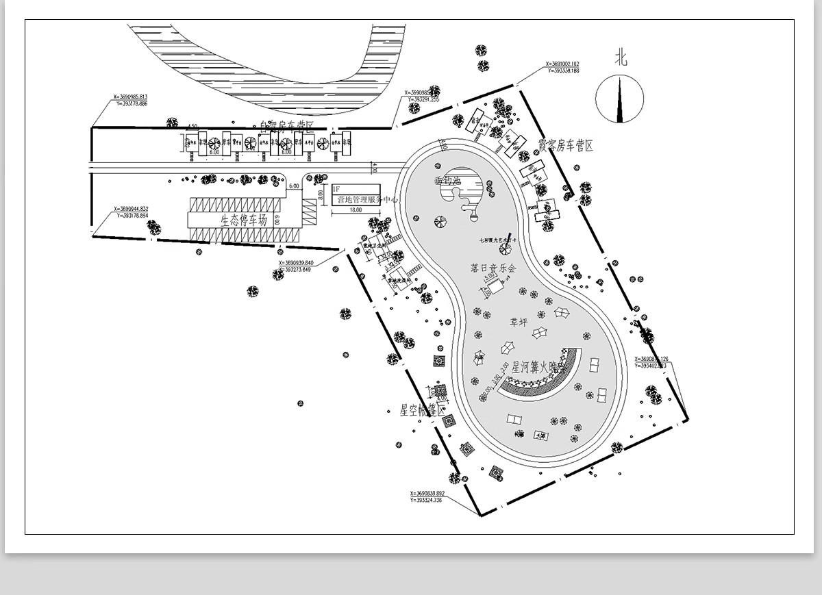 图片[8]-露营地帐篷野营基地cad施工图 户外房车营地公园景观总平面图方案-大怪兽分享