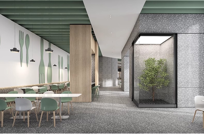 图片[8]-学生职工餐厅装修CAD施工图纸 学校大学食堂建筑设计平面图效果图-大怪兽分享