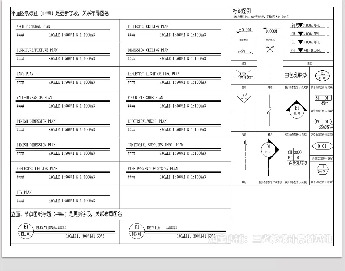 图片[8]-立面索引CAD图例 室内家装标题辅助符号标识标注施工图素材图库-大怪兽分享