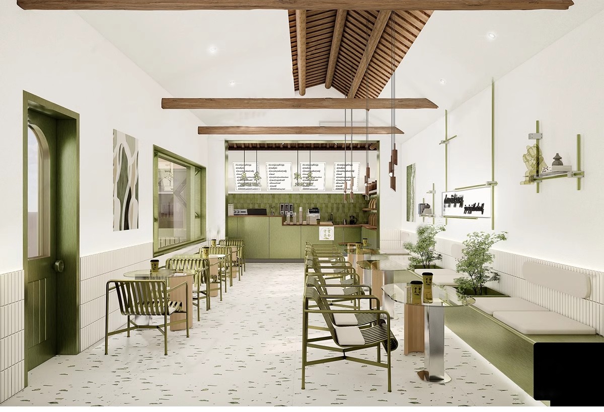 图片[8]-INS网红风LOFT工业风格咖啡厅奶茶店水吧草图大师SU模型CAD施工图-大怪兽分享