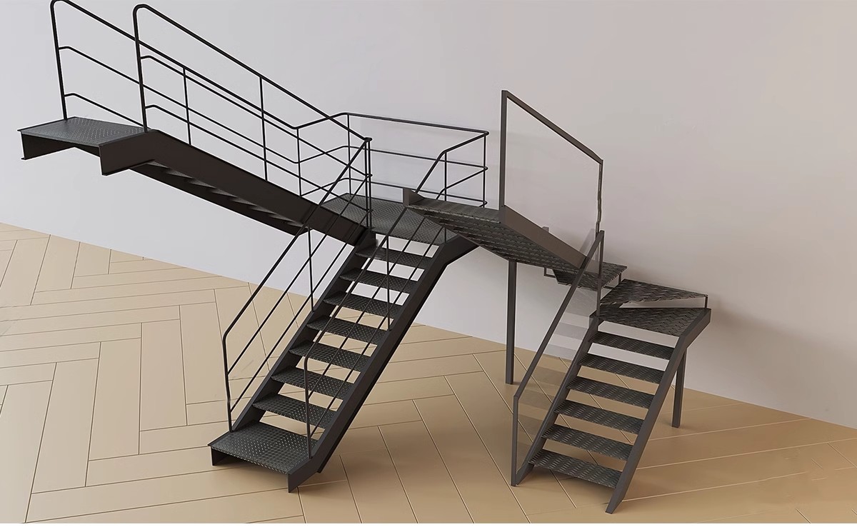 图片[9]-户外钢结构楼梯SU模型建筑工地安全爬梯设计sketchup草图大师素材-大怪兽分享