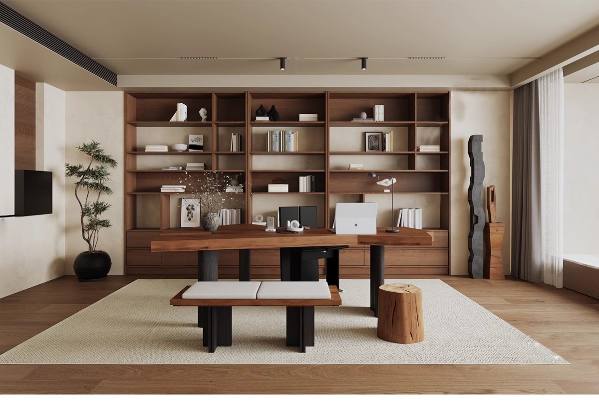 图片[9]-现代中古风家装家具客厅餐厅su模型复古风室内装饰工业风草图大师-大怪兽分享