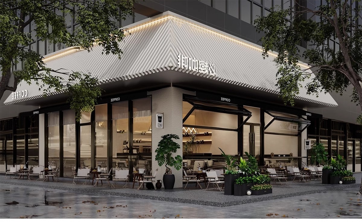 图片[9]-草图大师门头SU模型现代新中式餐厅甜品店面商业街餐饮店铺门面-大怪兽分享