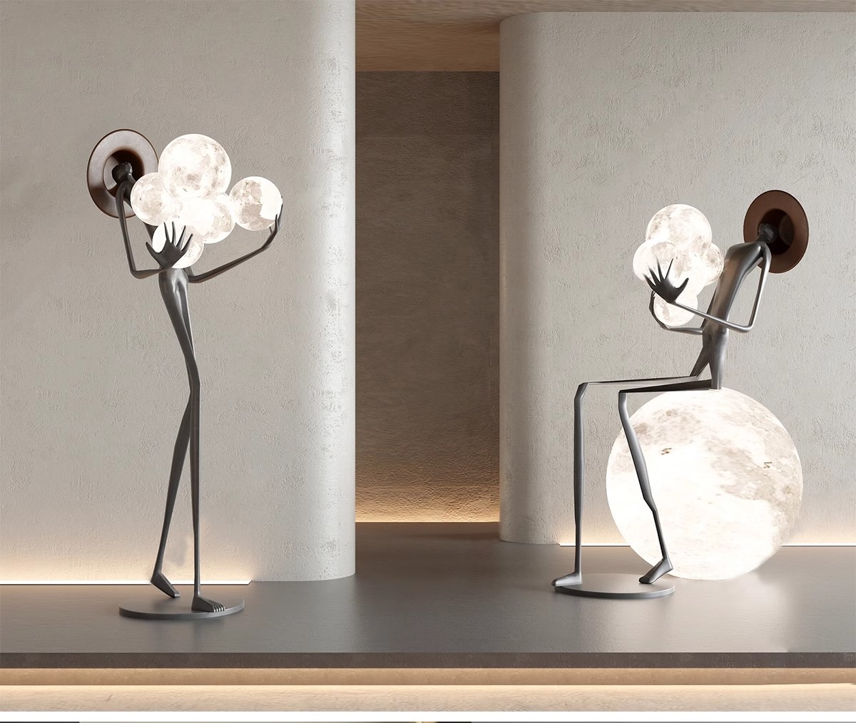 图片[20]-室内SU模型北欧创意雕塑摆件公仔现代装饰品组合挂画草图大师素材-大怪兽分享