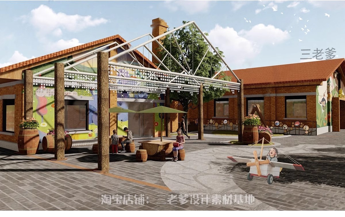 图片[9]-废弃工厂厂房仓库改造办公楼创意园区竞赛风建筑SU模型CAD施工图-大怪兽分享