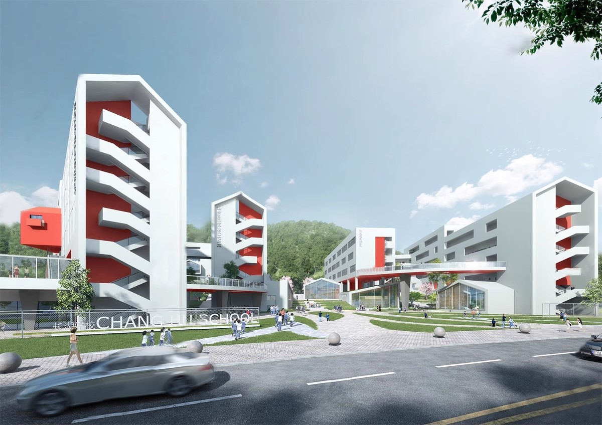 图片[9]-学校建筑大学实验中学小学SU模型校园景观室外教学楼草图大师素材-大怪兽分享