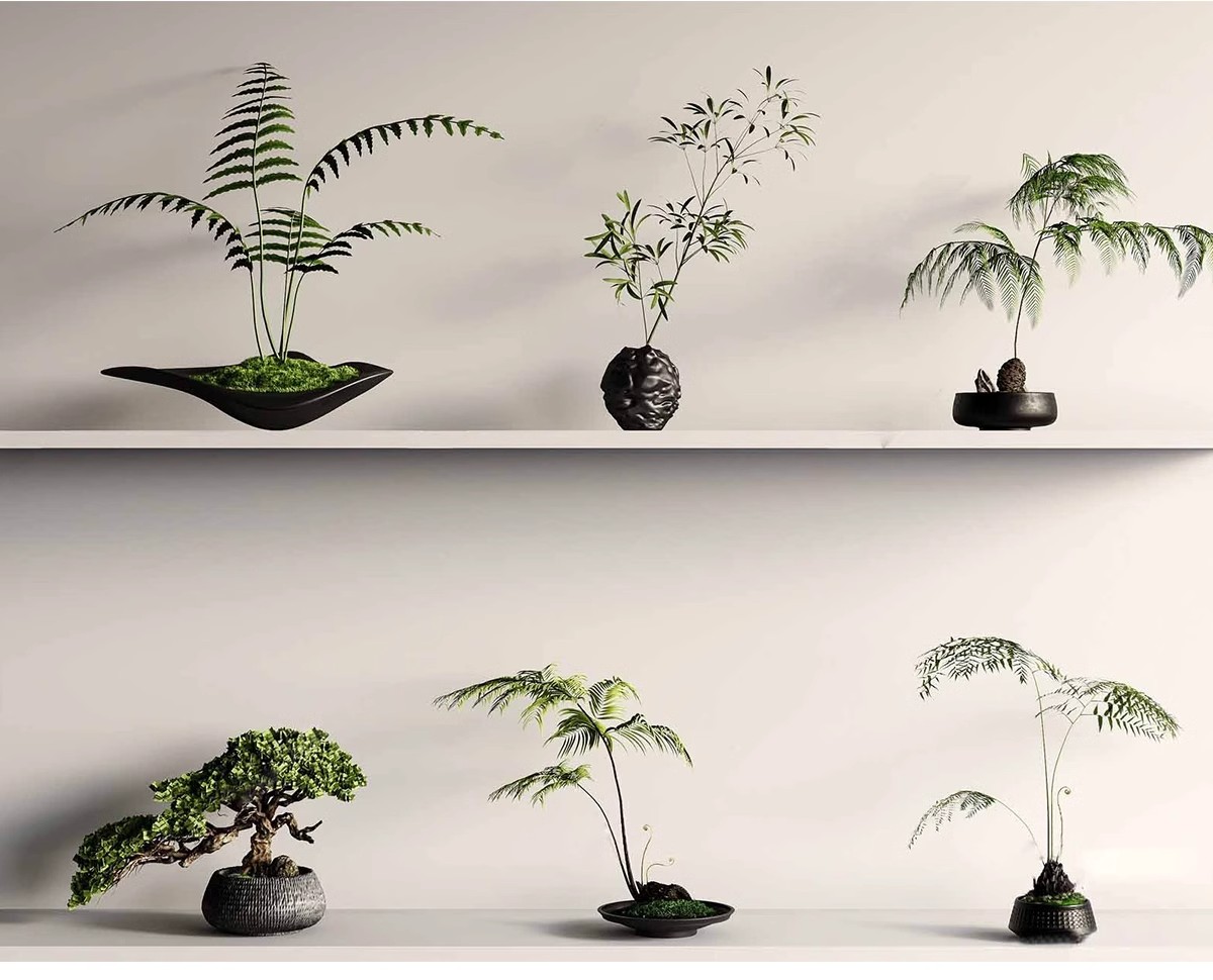 图片[9]-新中式3dmax单体家装沙发酒柜衣柜吊灯装饰挂画柜子床餐桌3d模型-大怪兽分享