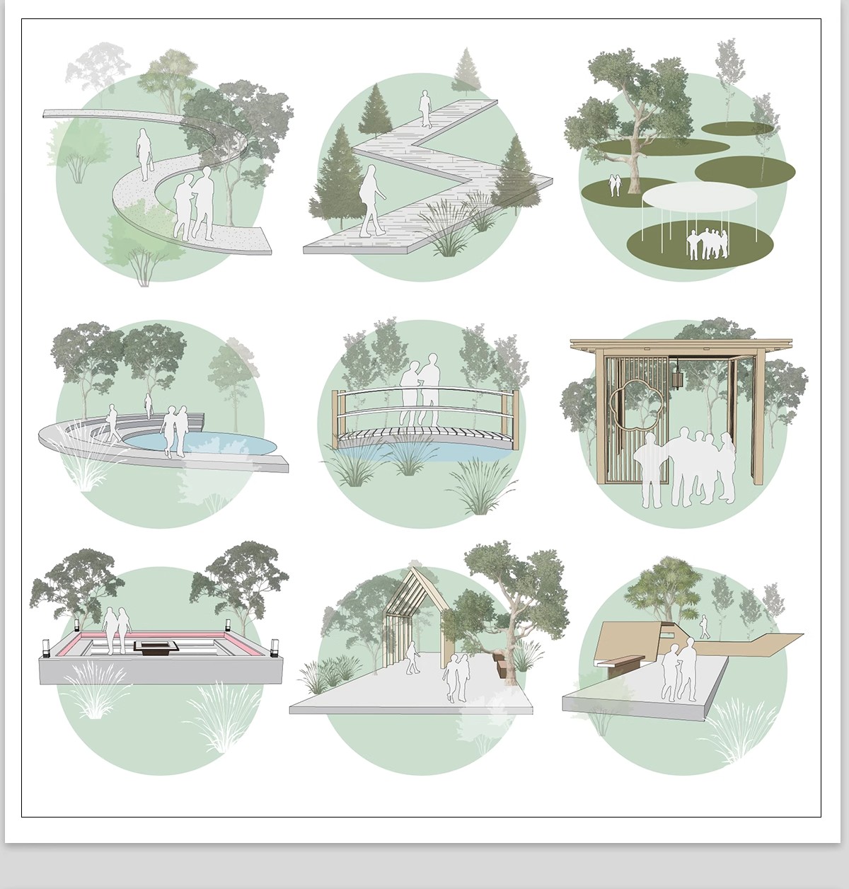 图片[8]-公园广场圆形铺装居住区儿童活动区景观节点PS平面素材PSD彩平图-大怪兽分享