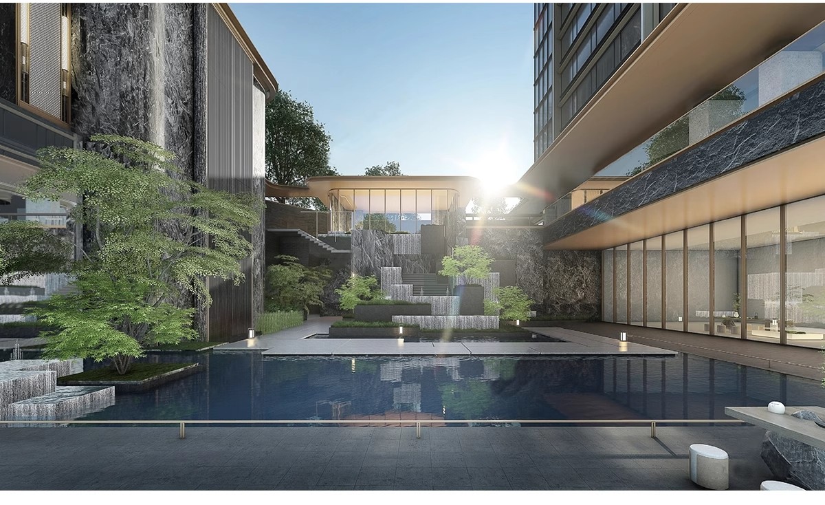 图片[9]-下沉式庭院私家花园别墅天井室内造景景观植物小品su模型草图大师-大怪兽分享