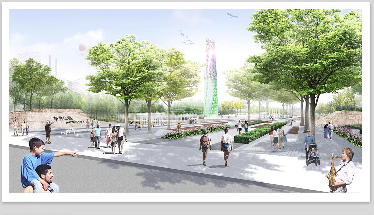 图片[9]-小清新竞赛风PS公园广场建筑景观插画风拼贴风效果图后期PSD素材-大怪兽分享