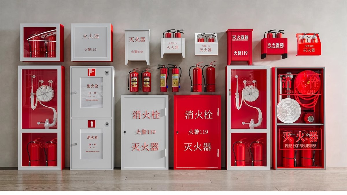 图片[9]-消防门防火安全门应急照明灯消火栓灭火器材SU模型草图大师素材库-大怪兽分享