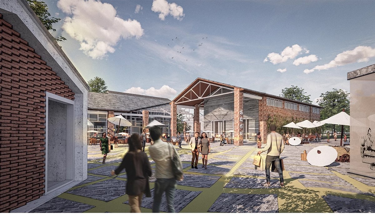 图片[9]-仓库工厂旧厂房改造LOFT公园办公楼创意园区cad工业风遗址su模型-大怪兽分享