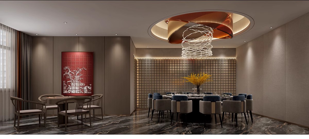 图片[9]-茶楼茶馆设计效果图现代禅意中式侘寂风室内茶室会所工装装修图片-大怪兽分享