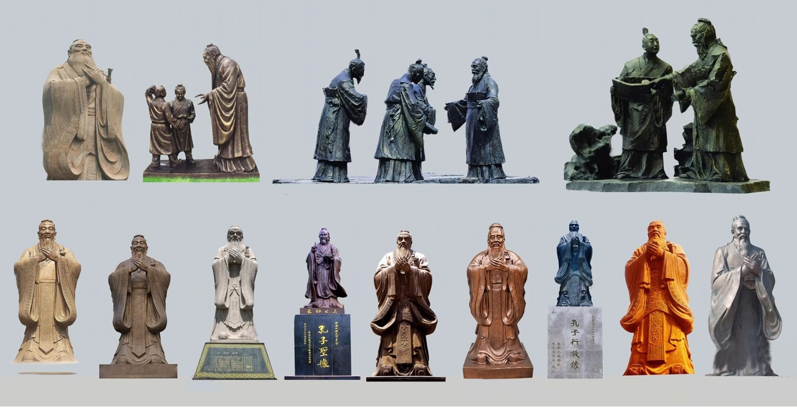 图片[9]-古代圣贤近代伟人历史人物石雕孔子景观雕塑小品su模型库草图大师-大怪兽分享