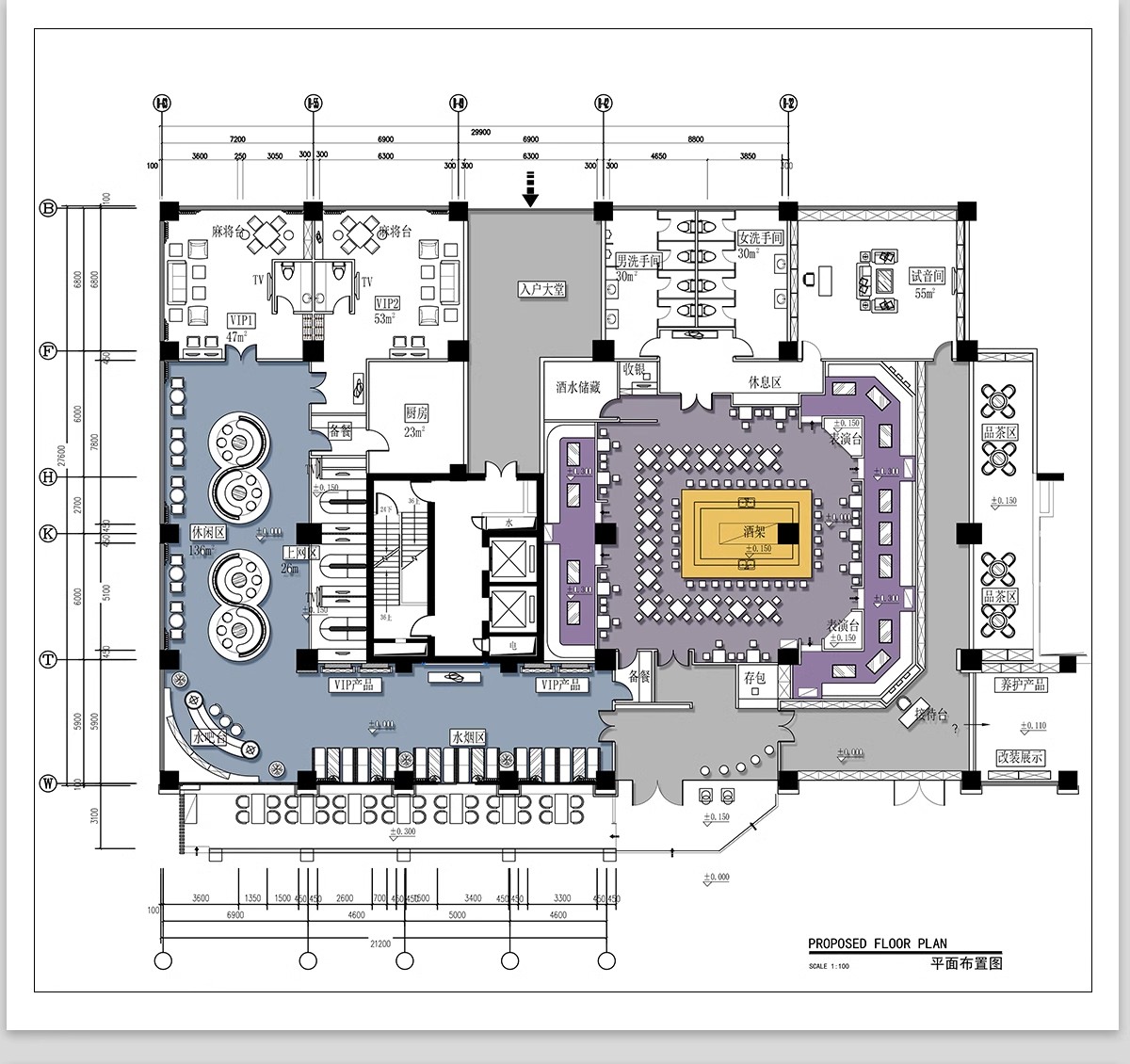 图片[9]-酒吧KTV装修设计cad施工图纸夜场夜总会3d效果图平面娱乐会所素材-大怪兽分享