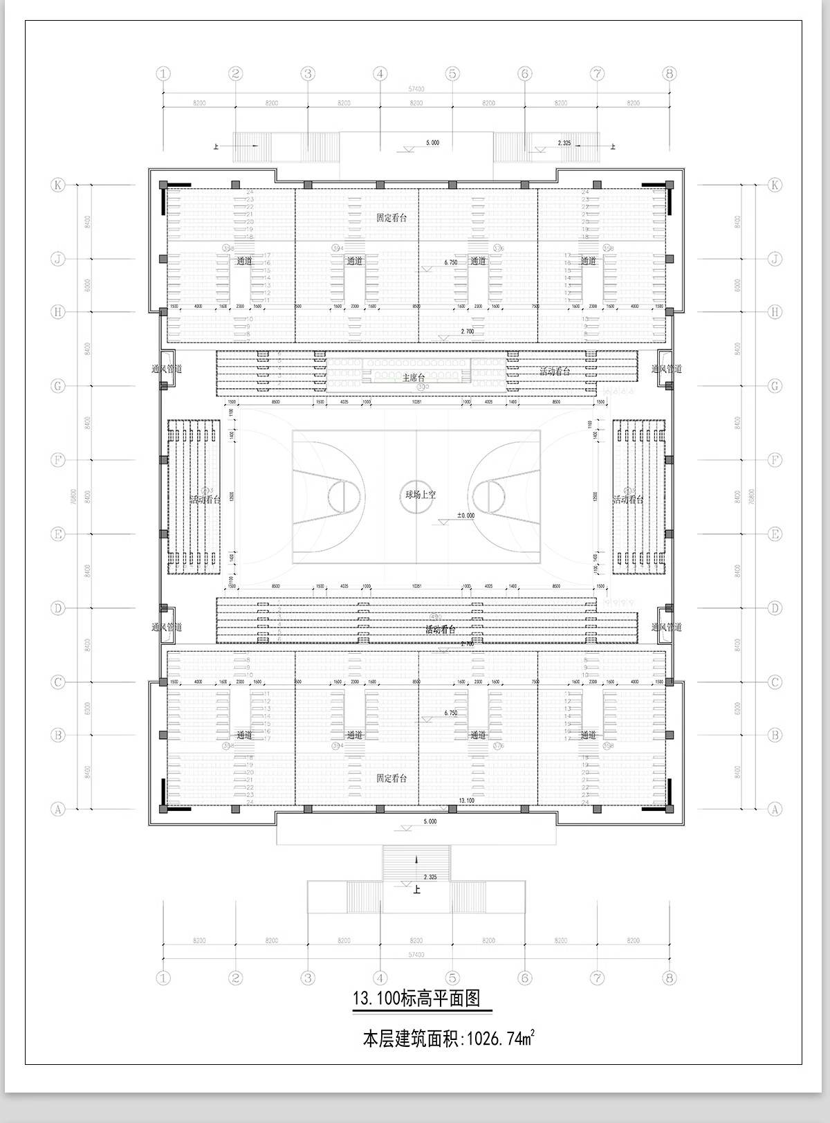 图片[9]-体育馆CAD施工图平面图篮球运动场健身中心建筑规划方案素材设计-大怪兽分享