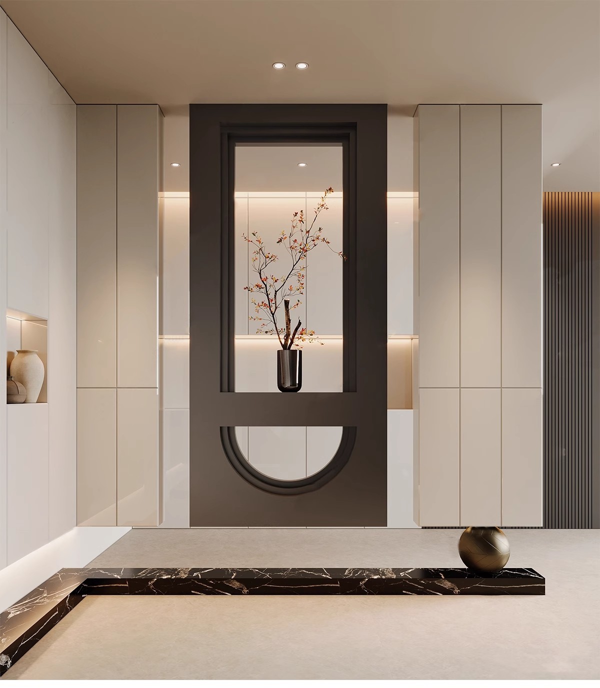 图片[8]-家装入户玄关屏风效果图玻璃隔断现代装饰装修设计家居室内参考图-大怪兽分享