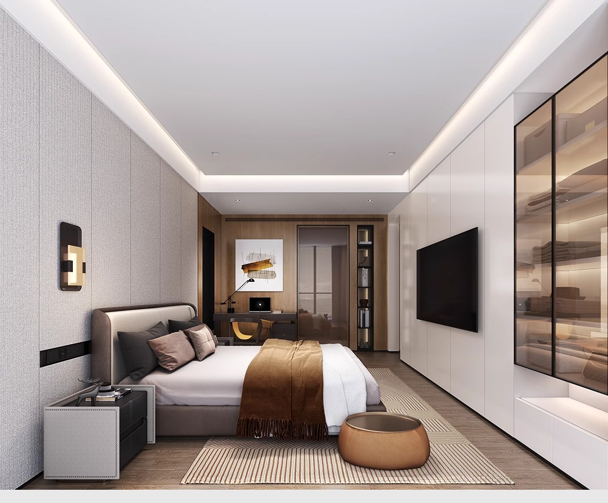 图片[10]-公寓LOFT装修设计效果图小户型复式酒店单身公寓室内CAD施工图纸-大怪兽分享