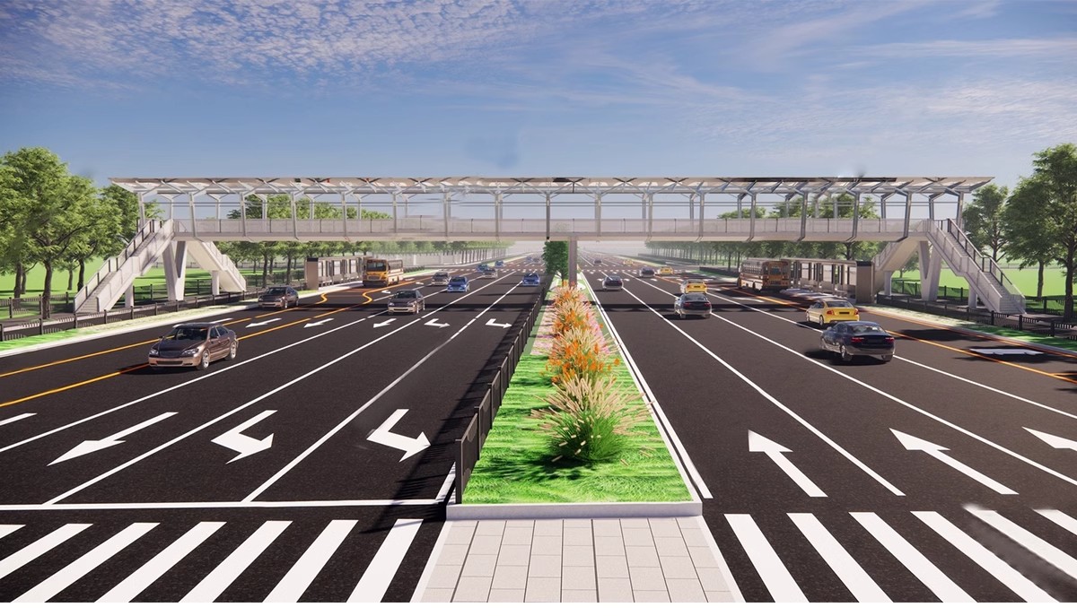 图片[10]-城市道路公路车行道斑马线地面指示线十字交通路口su模型草图大师-大怪兽分享