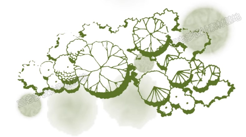 图片[10]-平面树植物ps笔刷小清新水彩树乔木灌木总平面图灰色彩平植物笔刷-大怪兽分享