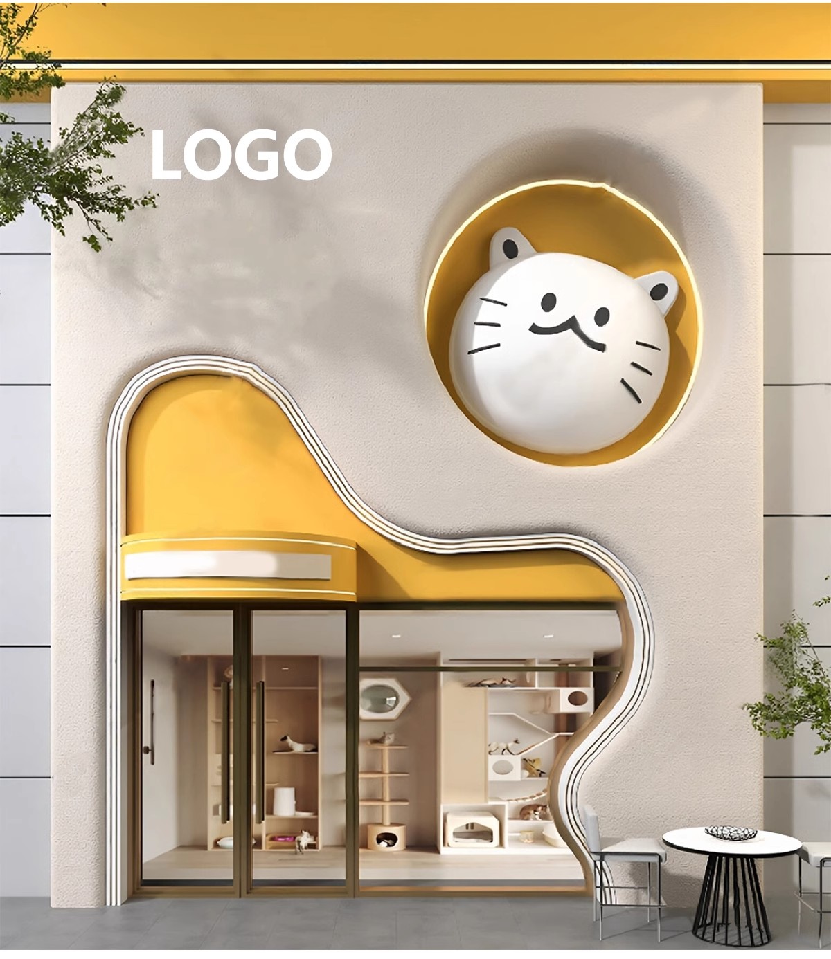 图片[10]-草图大师门头SU模型现代新中式餐厅甜品店面商业街餐饮店铺门面-大怪兽分享