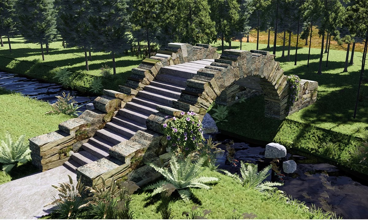 图片[9]-景观桥石桥拱桥木桥SU模型sketchup设计素材库新中式草图大师小桥-大怪兽分享