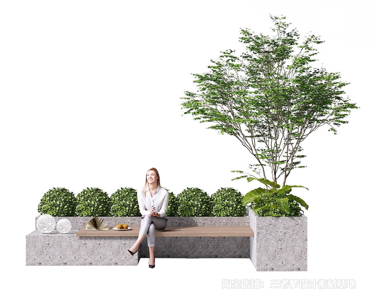 图片[10]-景观座椅树池坐凳ps素材 户外休闲公共公园小区PSD免扣效果图后期-大怪兽分享