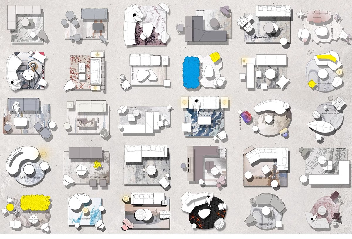 图片[9]-彩平家具PS图块平面图PSD拼贴免扣沙发餐桌床大理石地毯贴图素材-大怪兽分享
