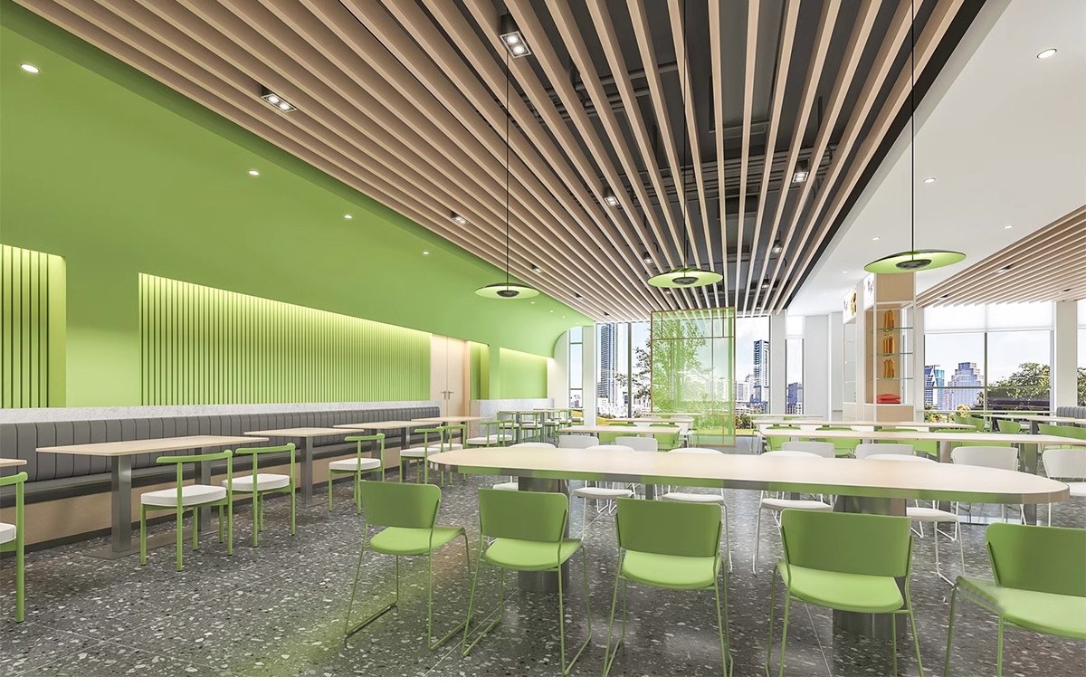 图片[9]-餐厅企业公司学校大学生员工食堂SU模型 CAD施工图快餐厅草图大师-大怪兽分享